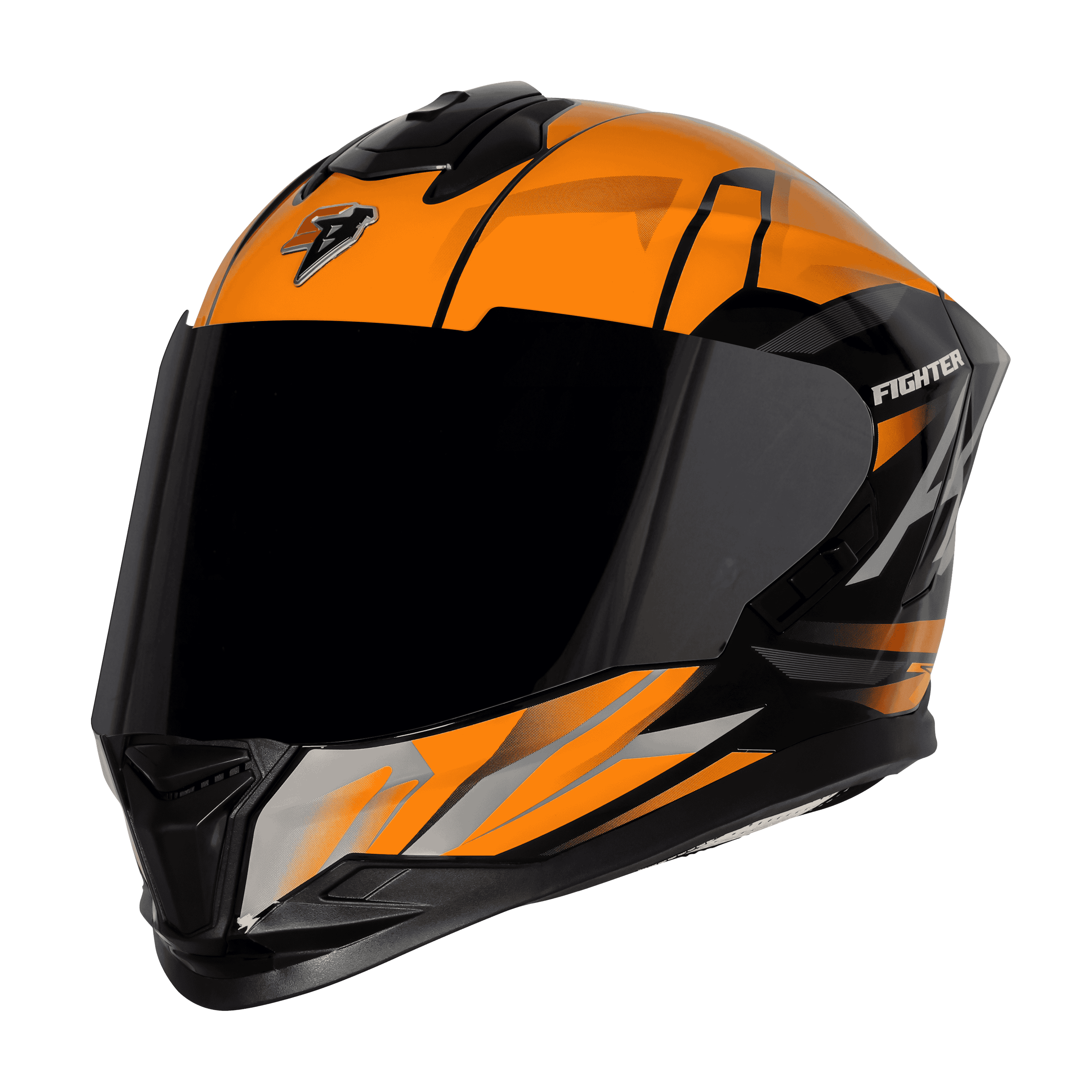 SBH-57 ISS FIGHTER F4 MAT BLACK WITH ORANGE
